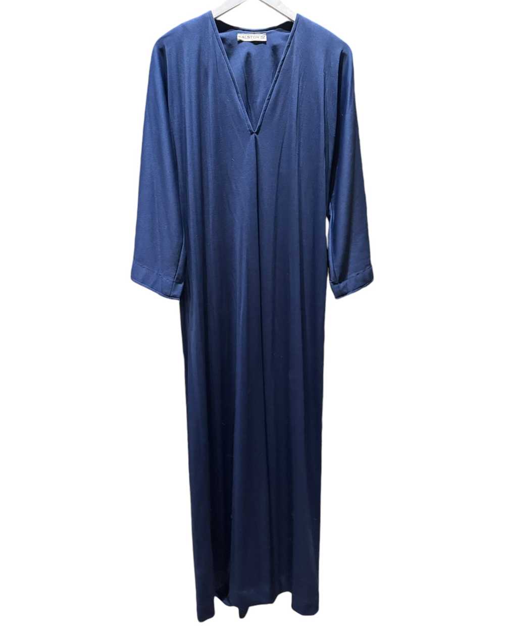 Royal Blue Halston 1970’s Signature Jersey Gown - image 1