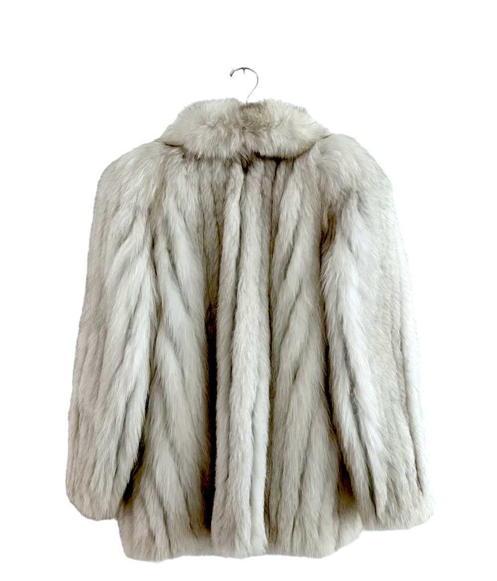 Shawl Collar Fox Fur Jacket - image 5