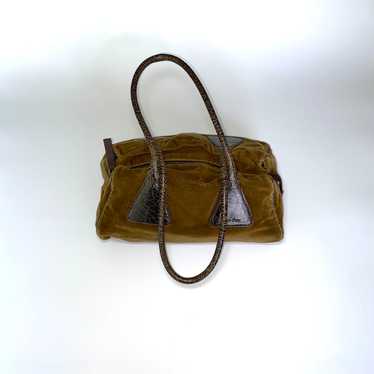 Miu Miu Cracked Leather Bag - Gem