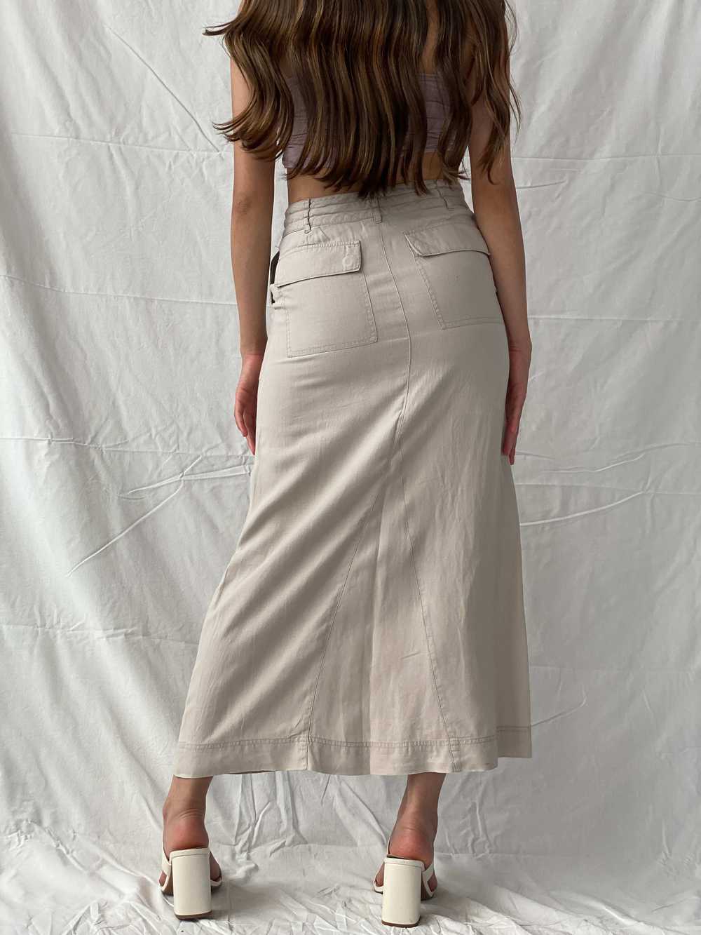 Y2K Next Maxi Linen Skirt - M - image 4