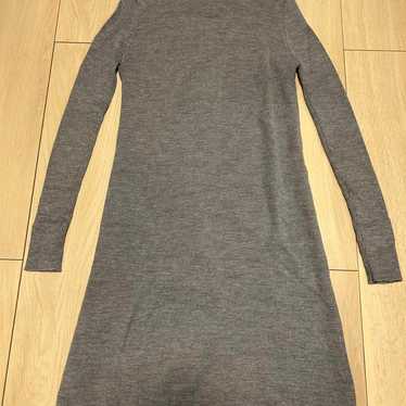 Roberto Collina Long Sleeve Knit Wool High-Neck Dr