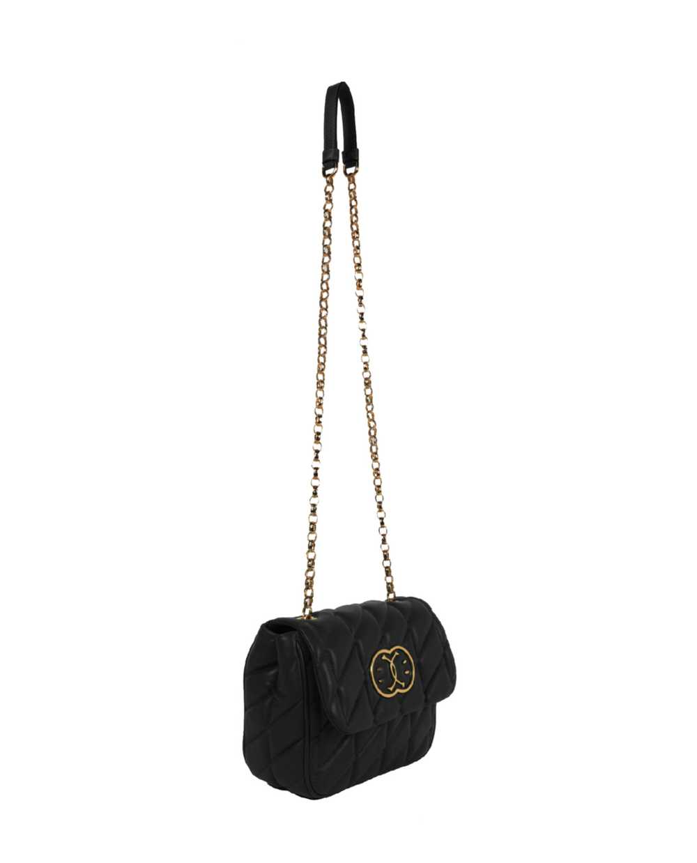 Moschino Womens Double Smiley® Quilted Crossbody … - image 3