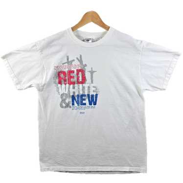 Jerzees t-shirt red, white, - Gem