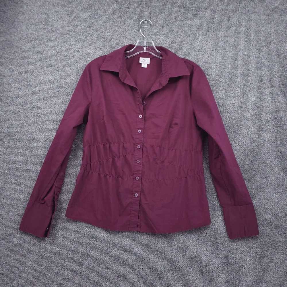 Worthington Worthington Shirt Womens M Medium Red… - image 1