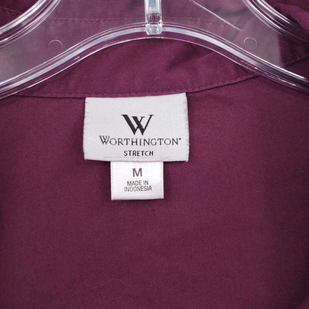 Worthington Worthington Shirt Womens M Medium Red… - image 3