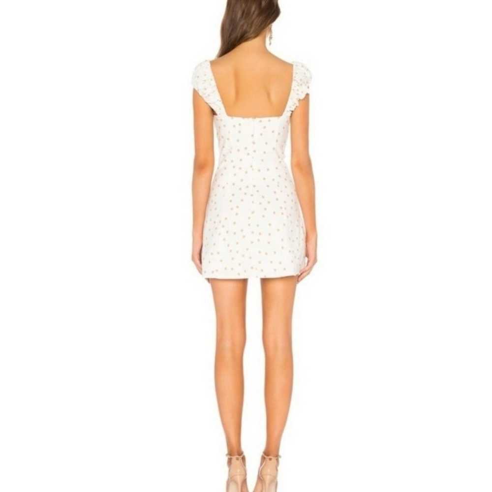 Revolve LPA linen white polka-dot like barbie dre… - image 3