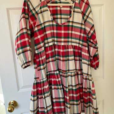 Pink Chicken Tartan Dress