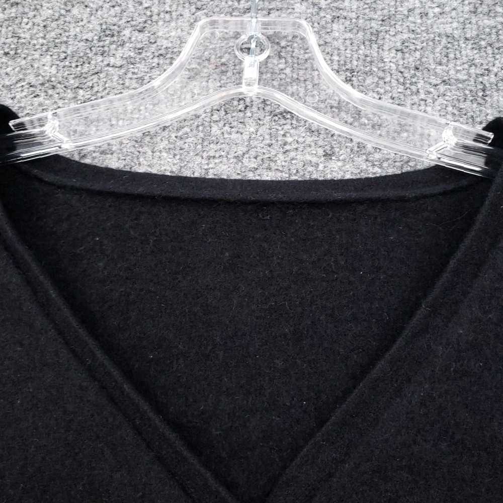 Vintage Luxurious Soft Black V Neck Long Sleeve C… - image 5