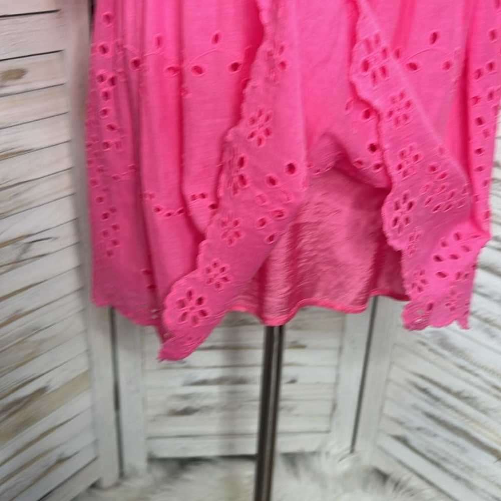 FREE PEOPLE l Barbie Pink Lottie Eyelet Lace Mini… - image 8