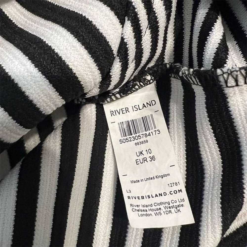 River Island Cold Shoulder Breton Stripe Dress Bl… - image 3