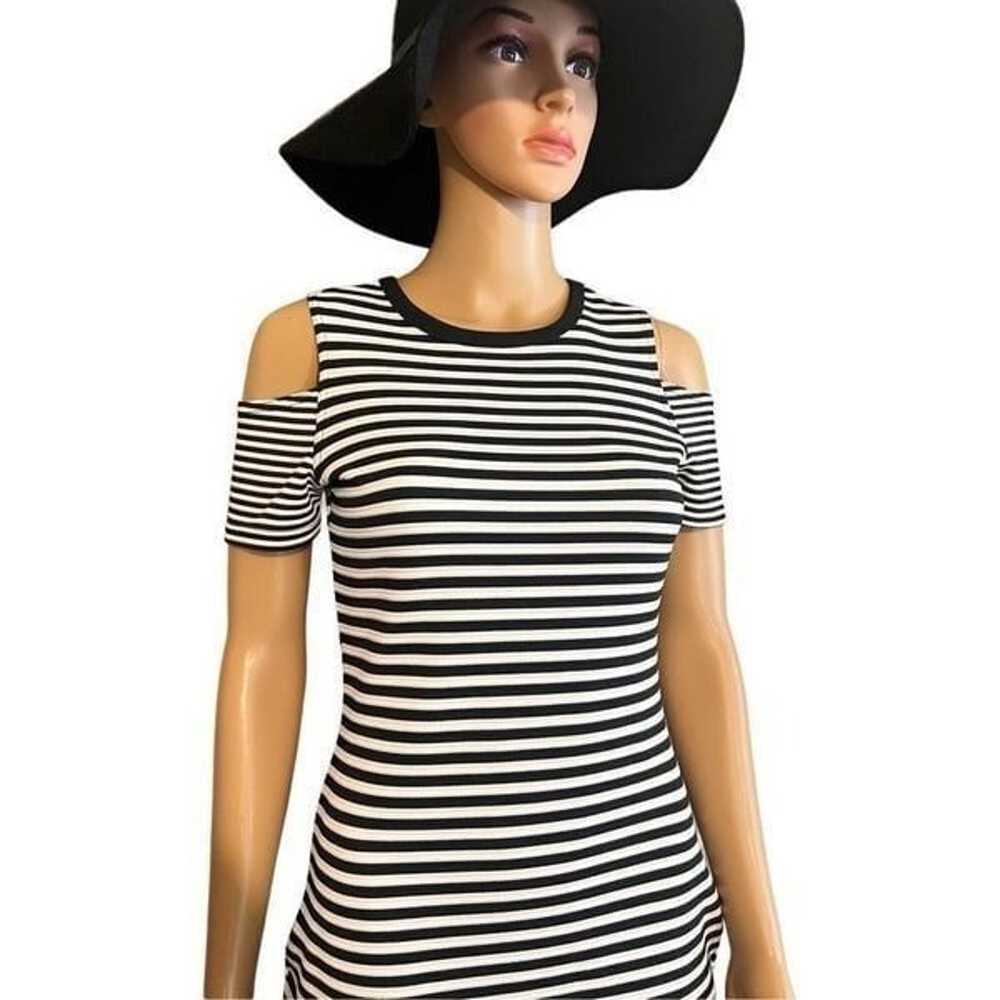 River Island Cold Shoulder Breton Stripe Dress Bl… - image 6