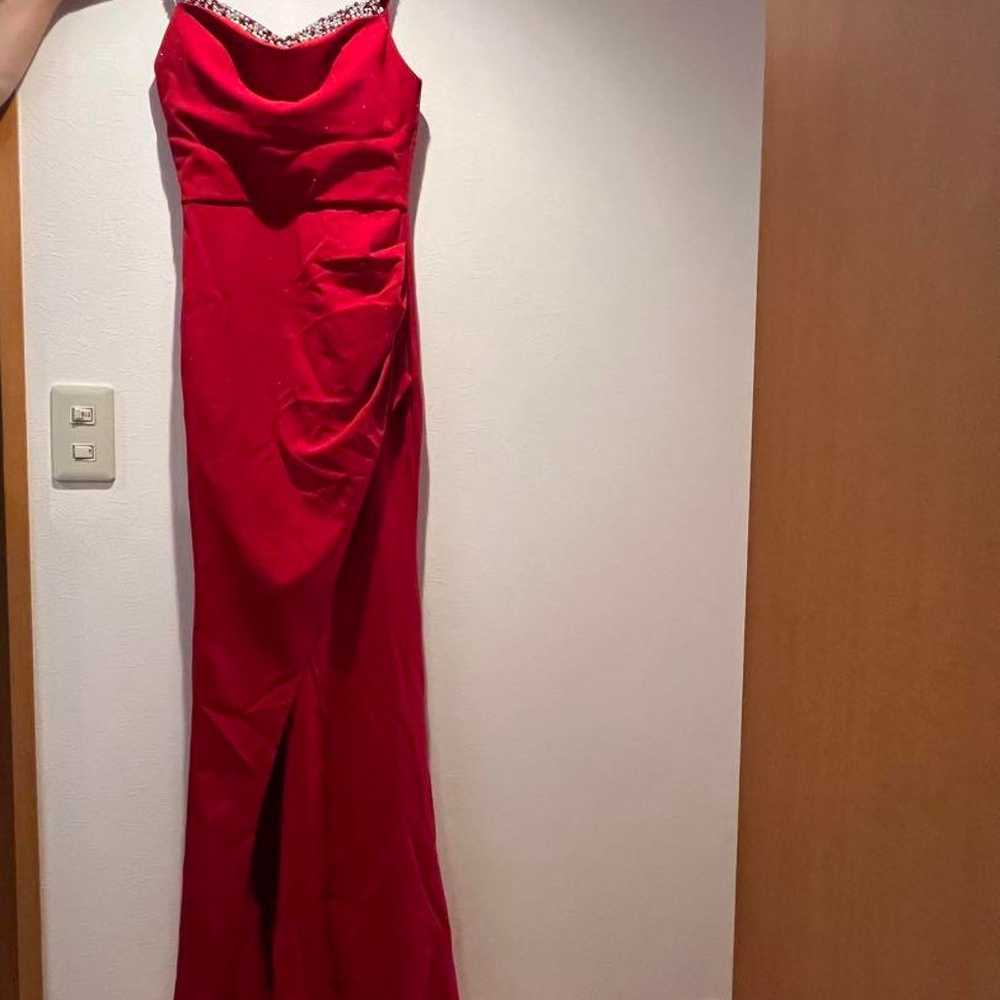 Red long dress - image 1