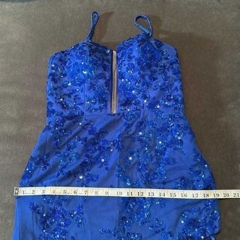 Women’s Blue Sparkly Mermaid Fit Prom Party Dress… - image 12