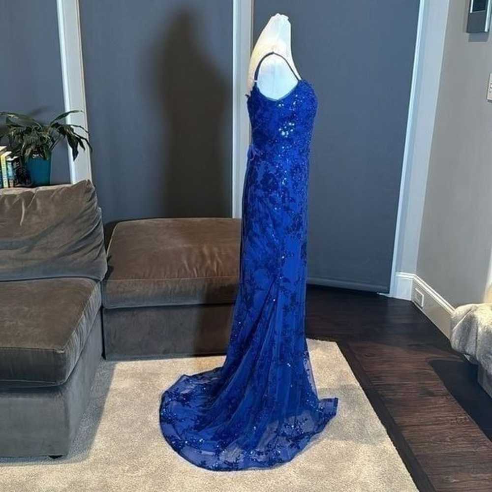 Women’s Blue Sparkly Mermaid Fit Prom Party Dress… - image 6