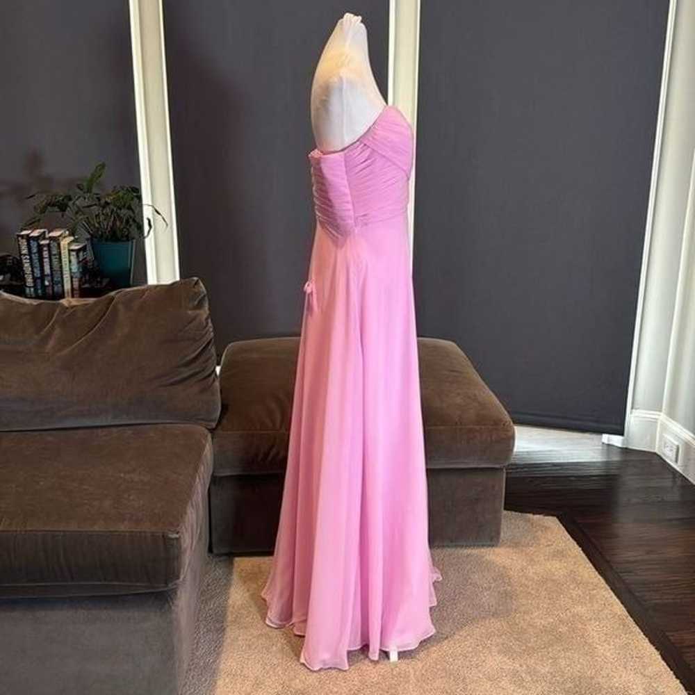 Women’s Sleeveless Pink Chiffon Bridesmaid Prom P… - image 3