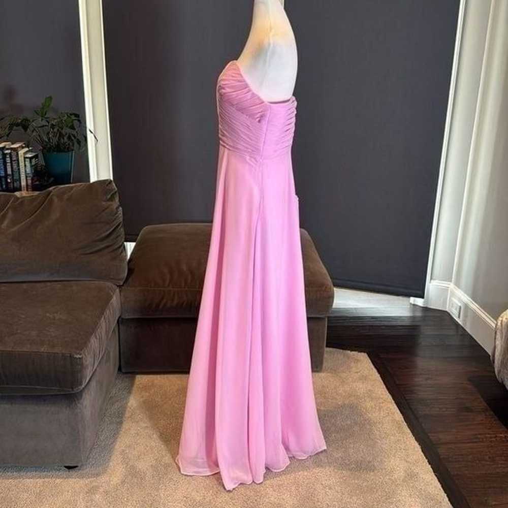 Women’s Sleeveless Pink Chiffon Bridesmaid Prom P… - image 6