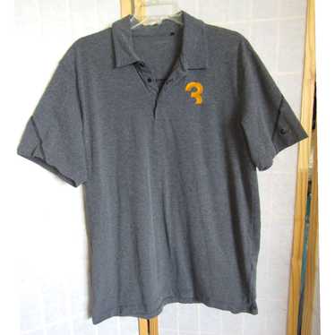 Vintage Charcoal Gray 100 Percent Polyester Short… - image 1