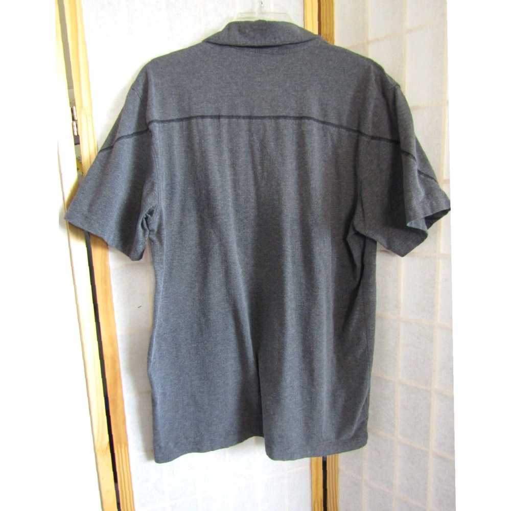 Vintage Charcoal Gray 100 Percent Polyester Short… - image 4