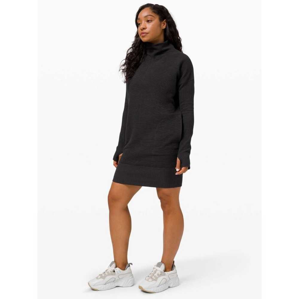 Lululemon Call for Cozy Dress, Black, Size 12 - image 1