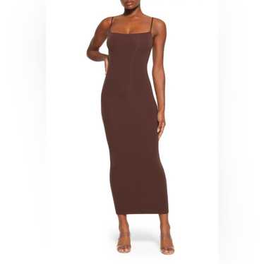 SKIMS Fits Everybody Long Slip Dress | Cocoa