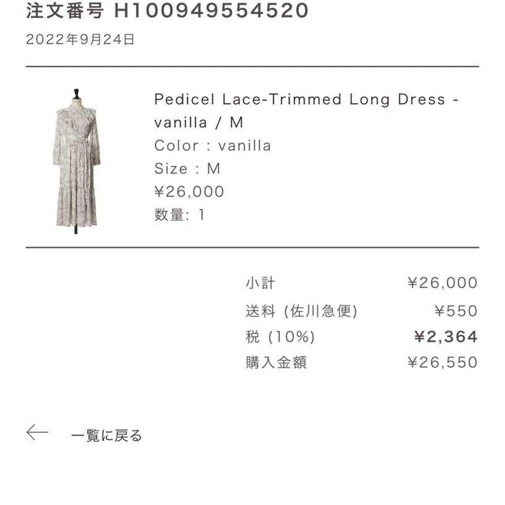 Pedicel Lace-Trimmed Long Dress - image 5