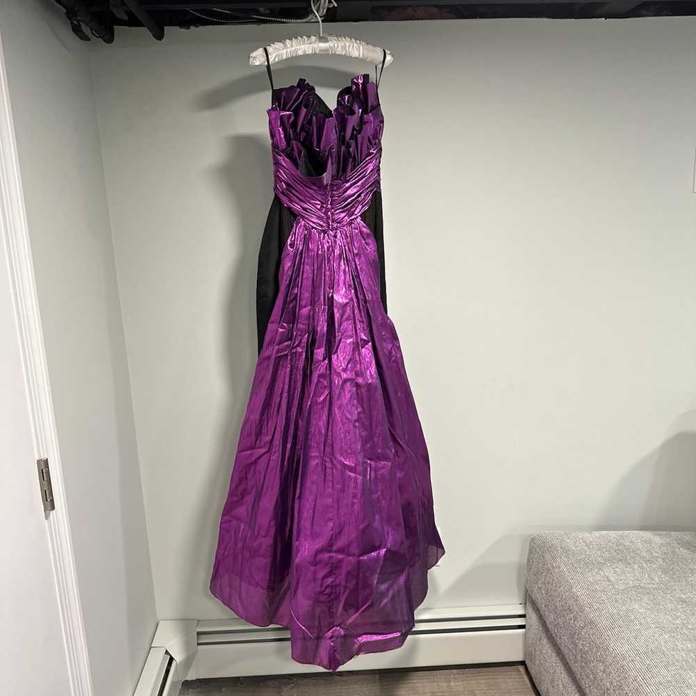 Vintage Jessica McClintock Gunne Saxe Purple Dres… - image 1