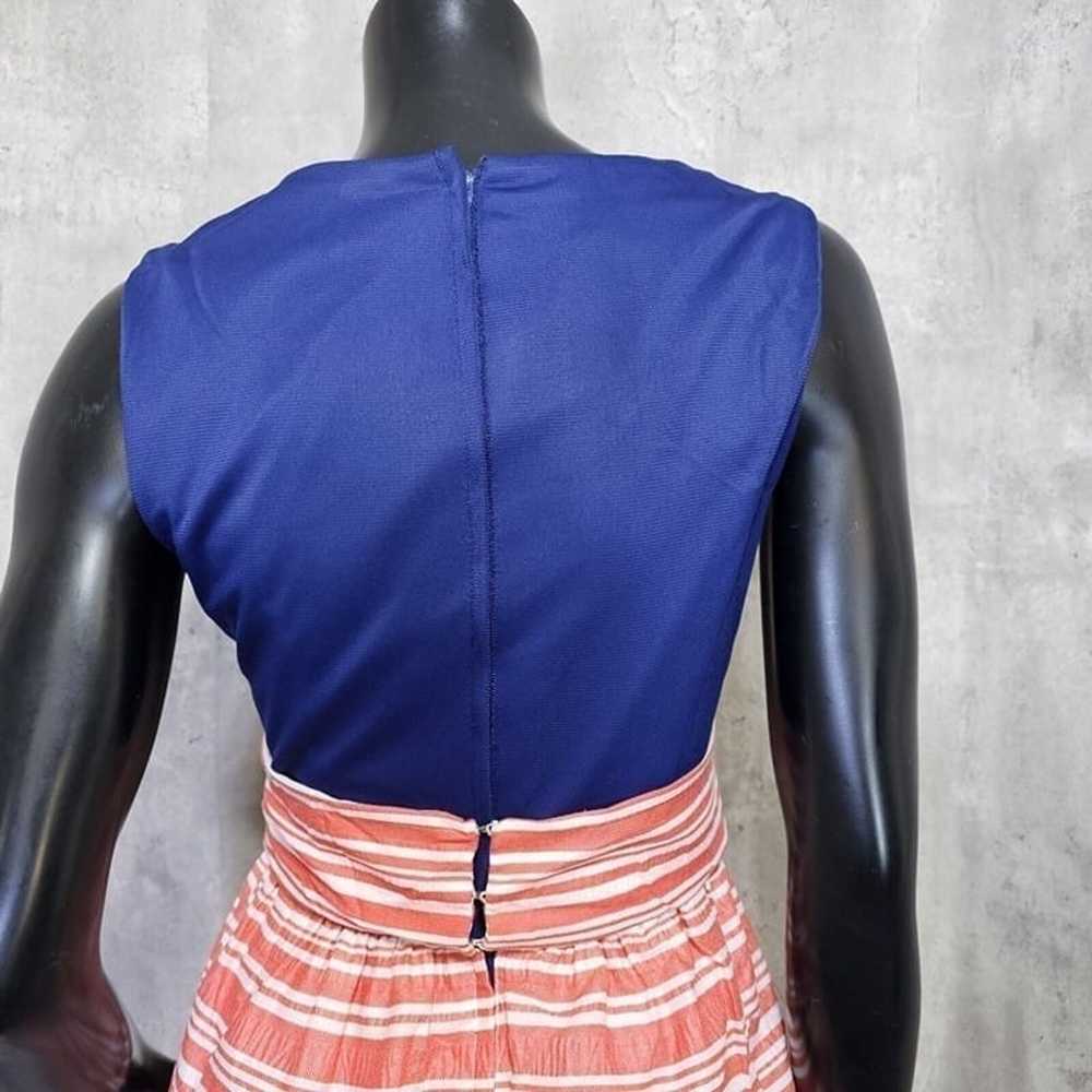 Vintage 70s Roger Milot Navy Top Red Striped Prai… - image 7