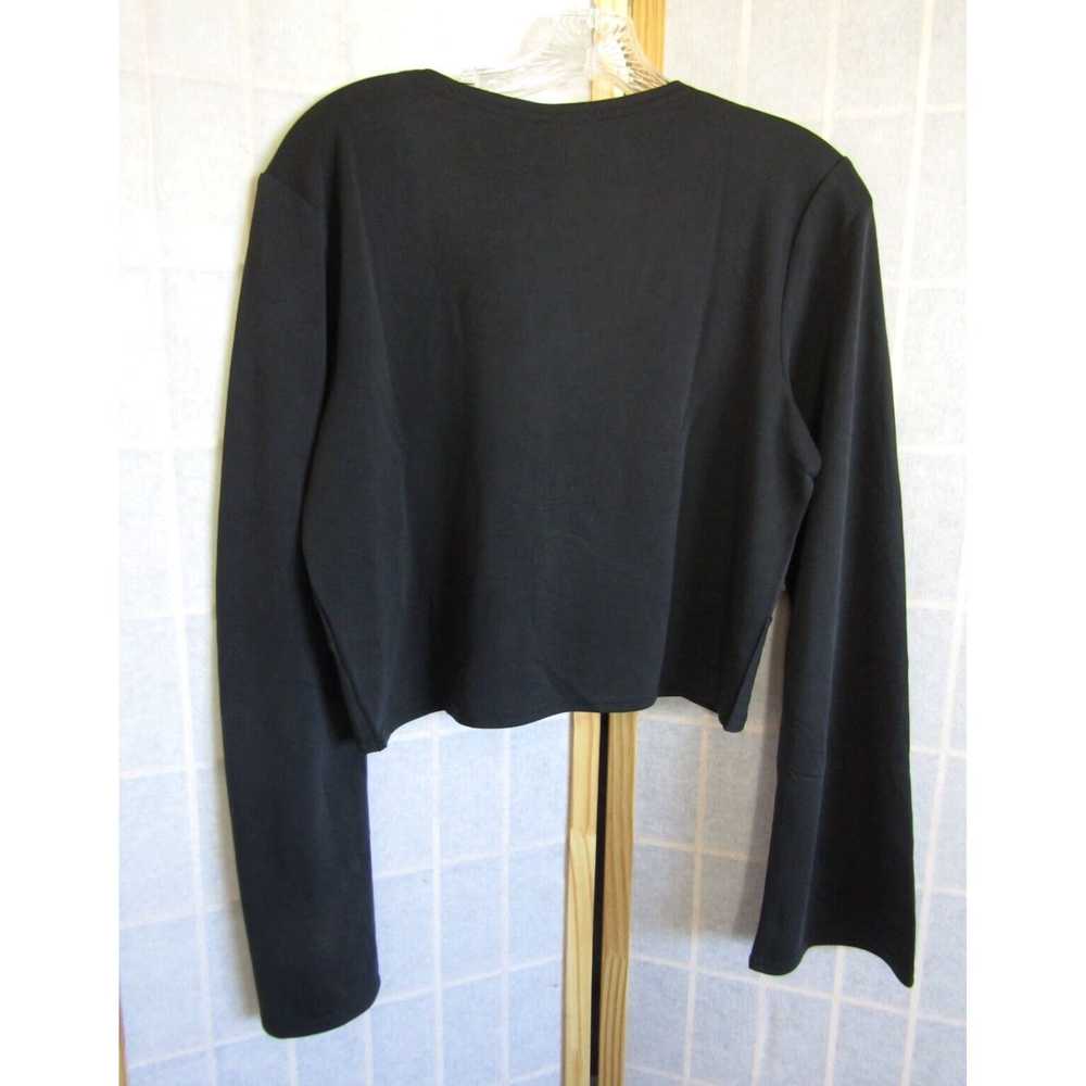 Fabletics Luxurious Black Cropped Long Sleeve Top… - image 3