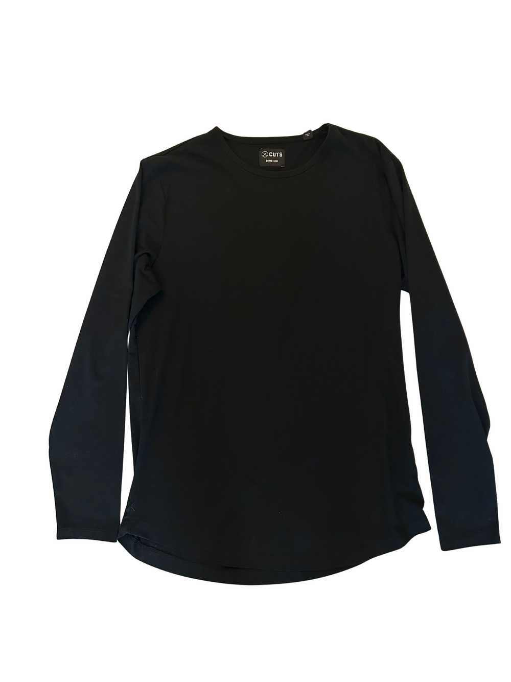 CUTS AO long sleeve curve-hem tee - image 1