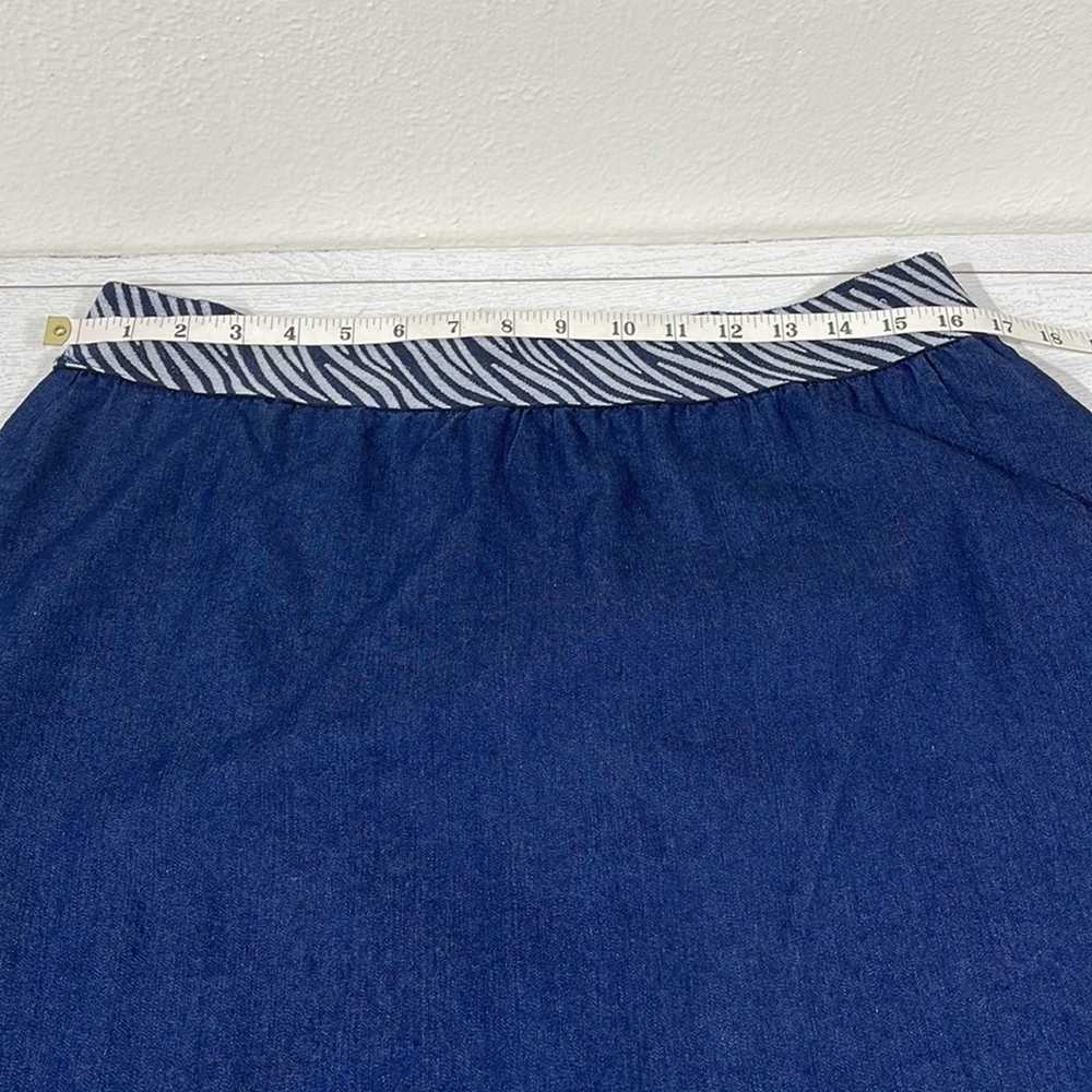 ASHLEY STEWART Blue High Low Cut Skirt Size 16 - image 6