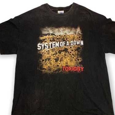 2001 SYSTEM OF A DOWN TOXICITY バンド Tシャツ Vintage System of a Down 