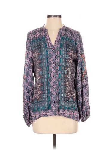 Feathers by Tolani Women Purple Long Sleeve Blouse