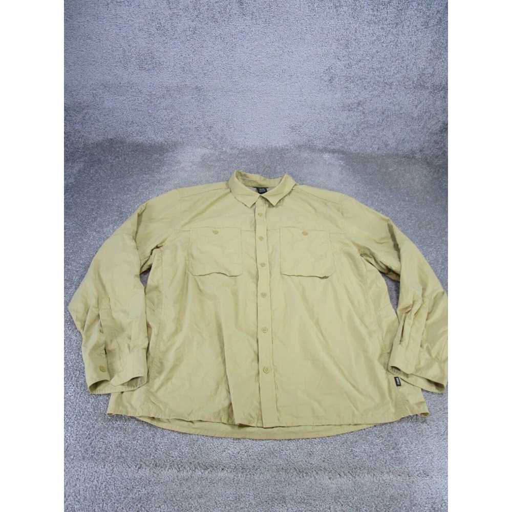 Vintage Rei Co-Op Shirt Mens 2Xl Beige Button Up … - image 1