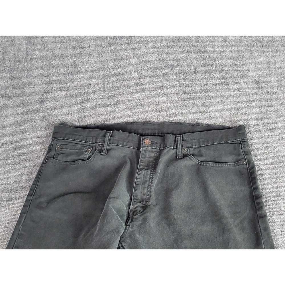 Levi's Levi's 513 Charcoal Black Jeans Men Sz 38X… - image 5