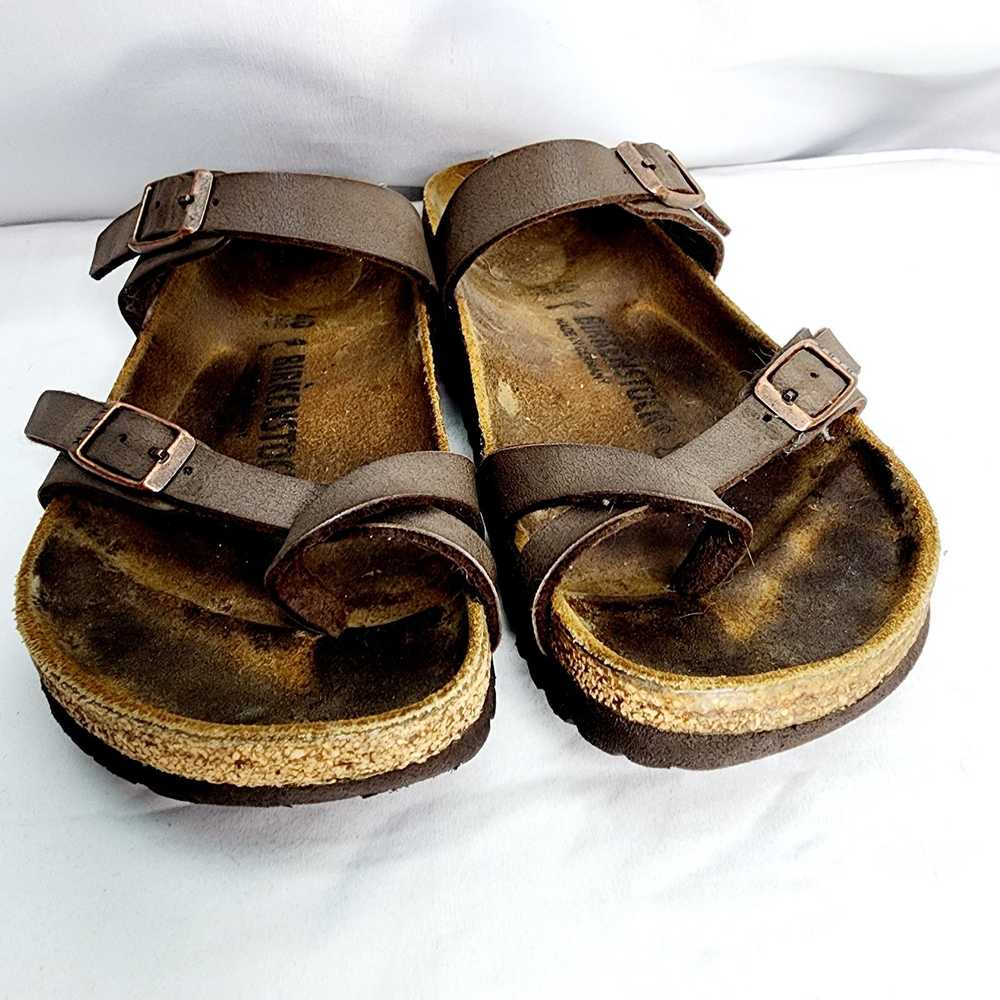 Birkenstock Birkenstock Mayari Brown Leather Stra… - image 2