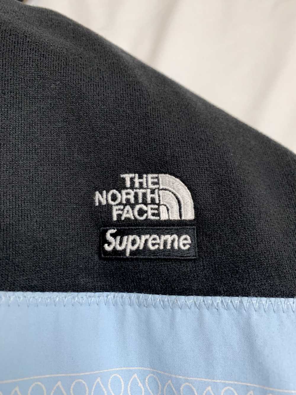 Supreme Supreme x TNF SS22 Blue Bandana Hoodie - image 7