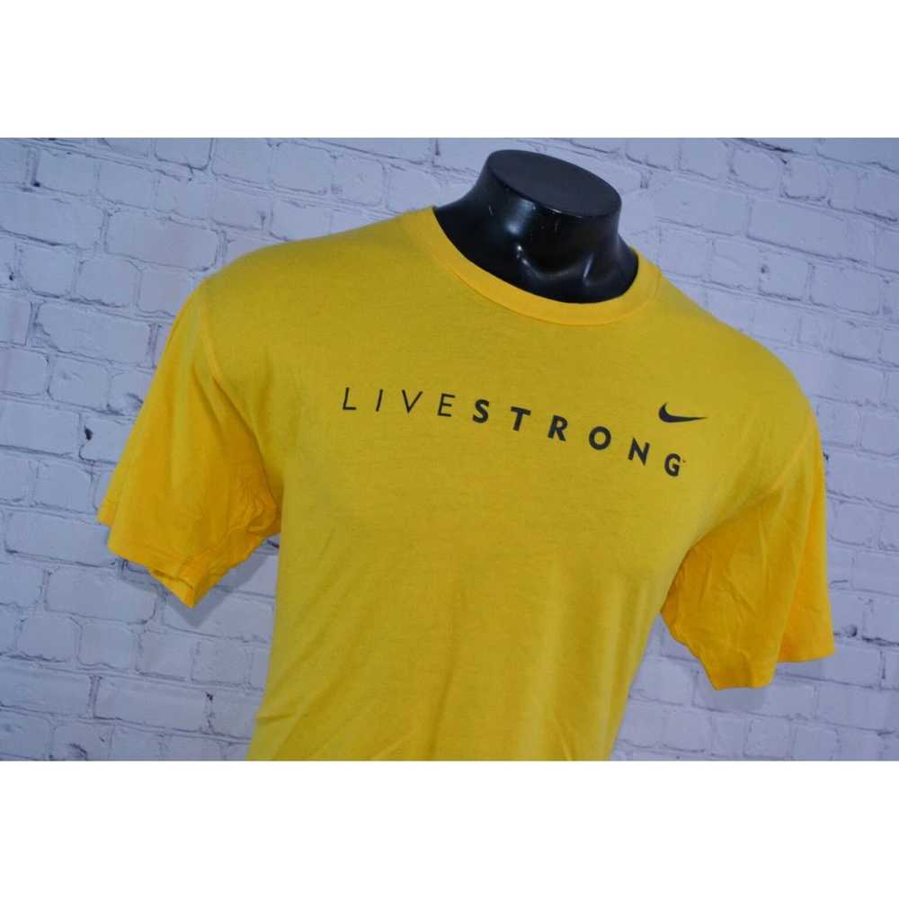 Nike Authentic Mens Yellow Cotton Gym Fitness Shi… - image 4