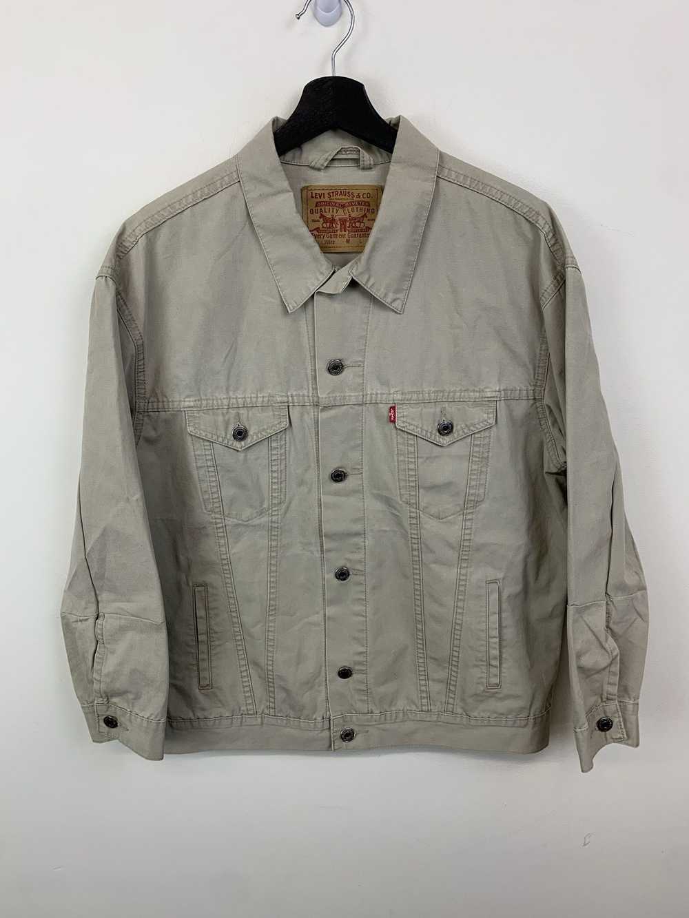 Denim Jacket × Levi's Vintage Levi's tan Canvas T… - image 1