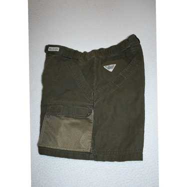 Vintage Columbia PFG Mens Medium Green Cargo Shor… - image 1