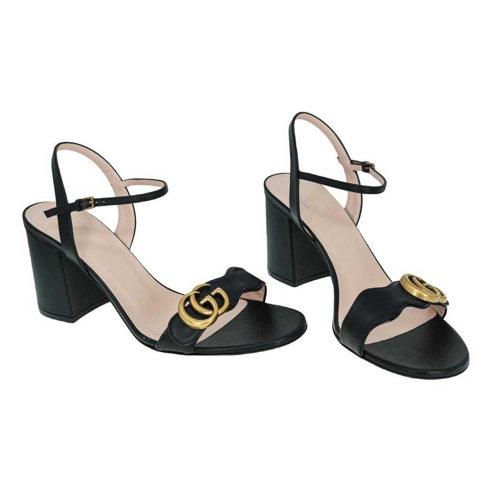 Gucci Marmont leather sandal - image 1