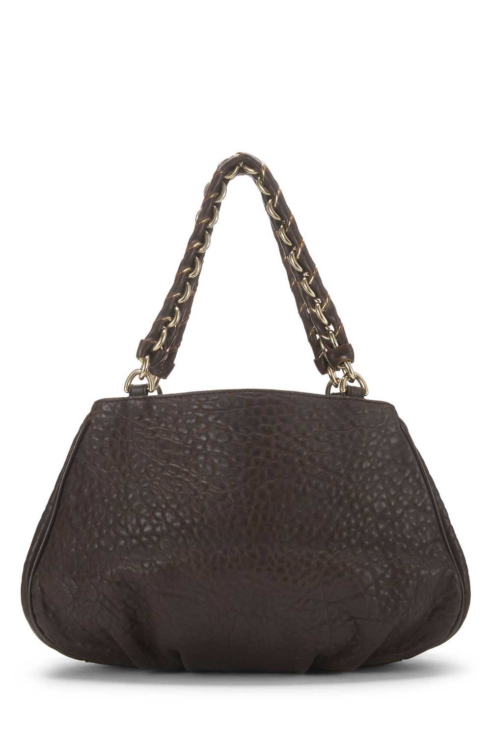 Brown Leather Mia Hobo Small Send in SMS Send in … - image 4