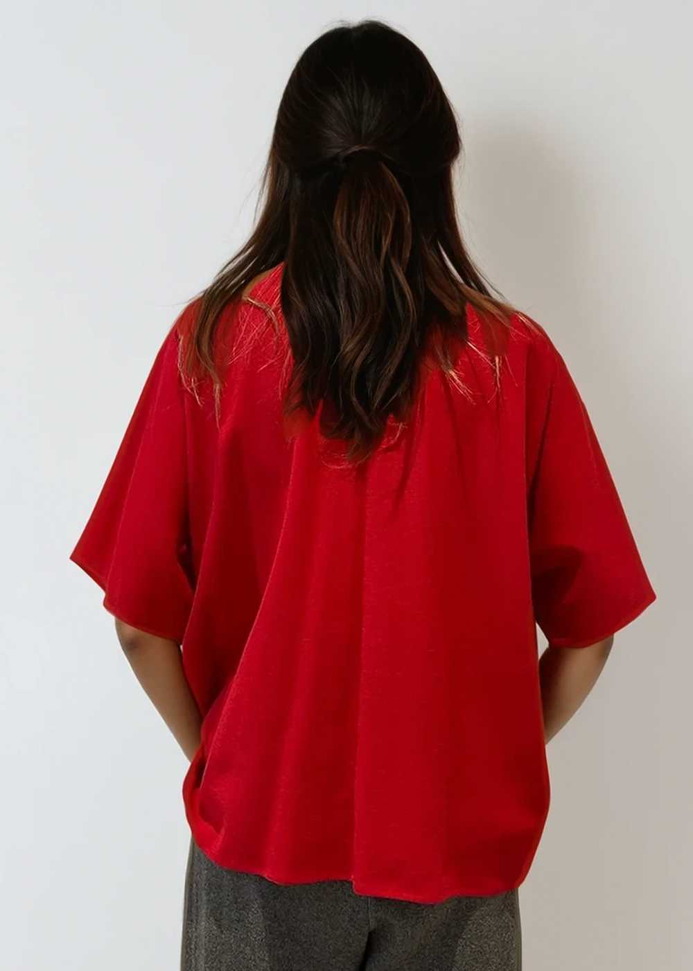 Hermès Red Short Sleeve Top - image 2