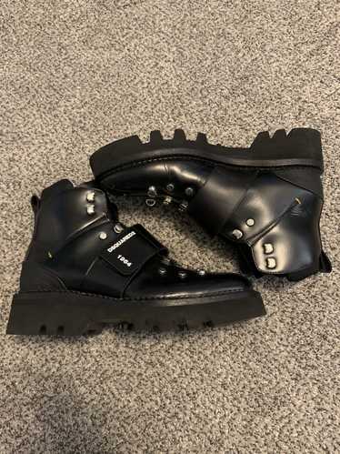 靴 Archive Dsquared2 Studs Leather Boots DSQUARED2 Mountain Boots Leather US Size 7 | eBay