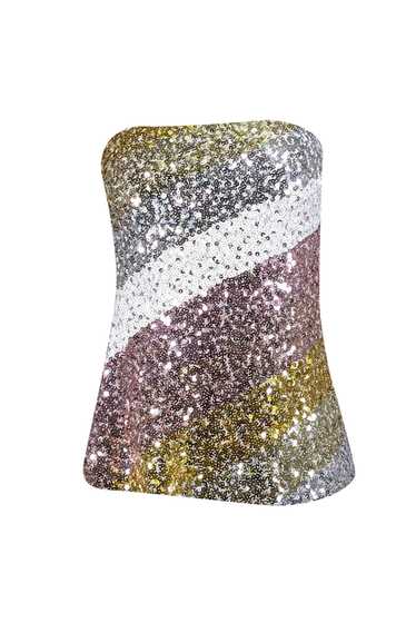 Trina Turk - Pink, White, Silver, & Gold Sequin St