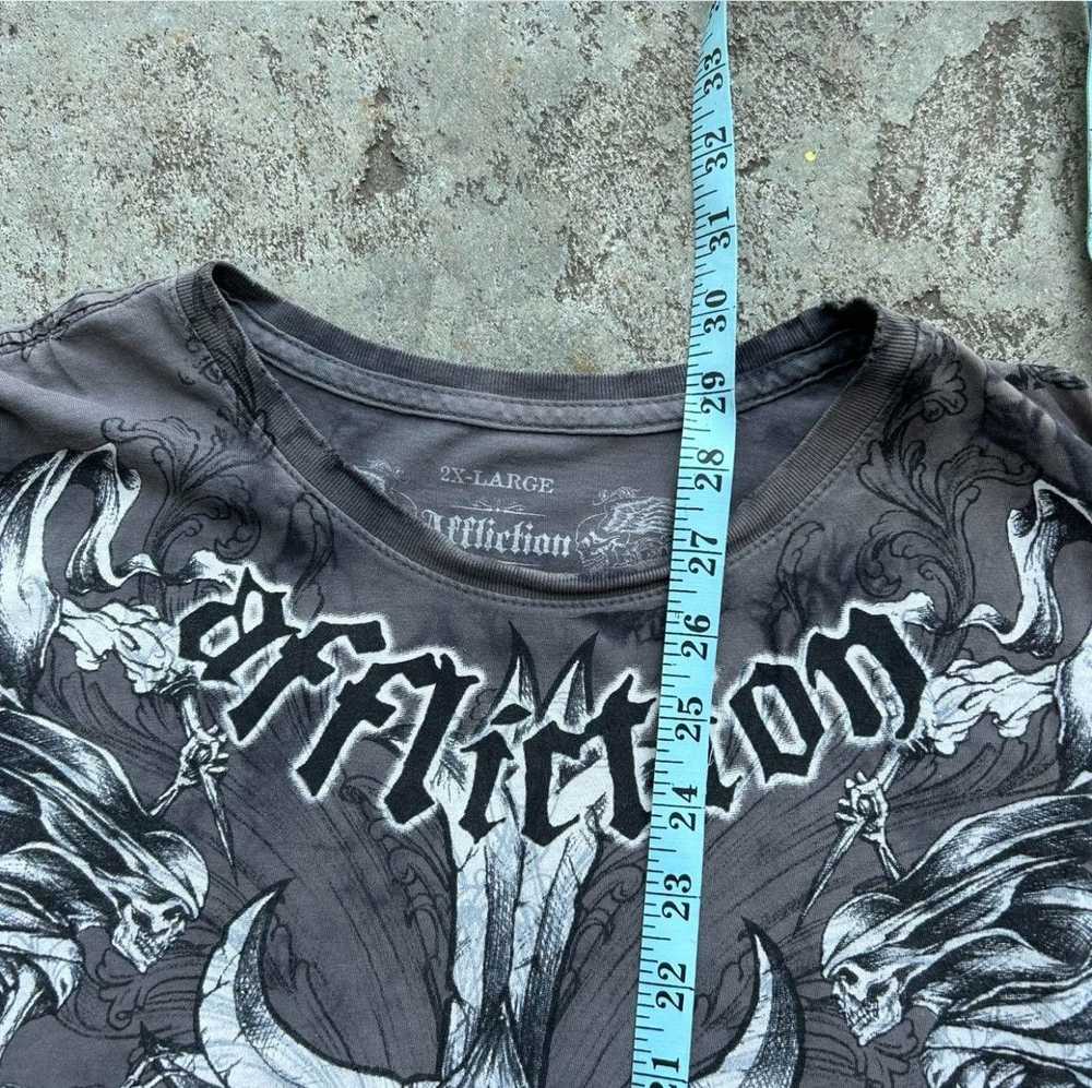 Affliction Grunge Cybergoth Winged Affliction Tee - image 3