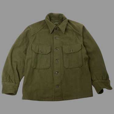 Military × Vintage Vintage 1960s military wool og… - image 1