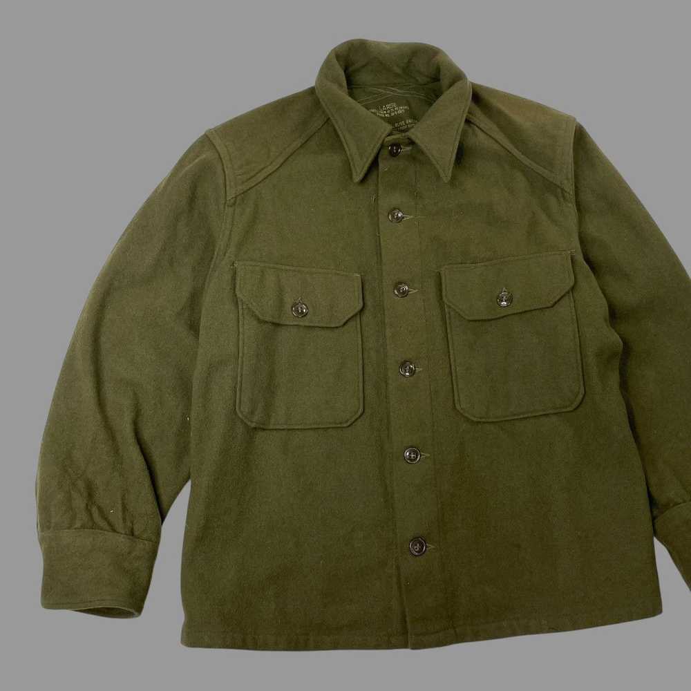 Military × Vintage Vintage 1960s military wool og… - image 3