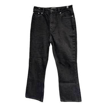 GANNI ドローストリング　ストレートジーンズ ブラックデニム　デニム GANNI（ガニー）の「Heavy Denim Wide Drawstring Jeans（デニム