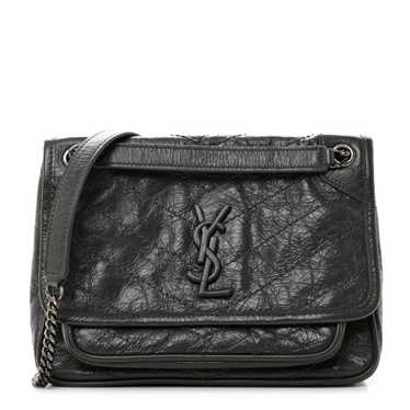 SAINT LAURENT Crinkled Calfskin Matelasse Monogra… - image 1