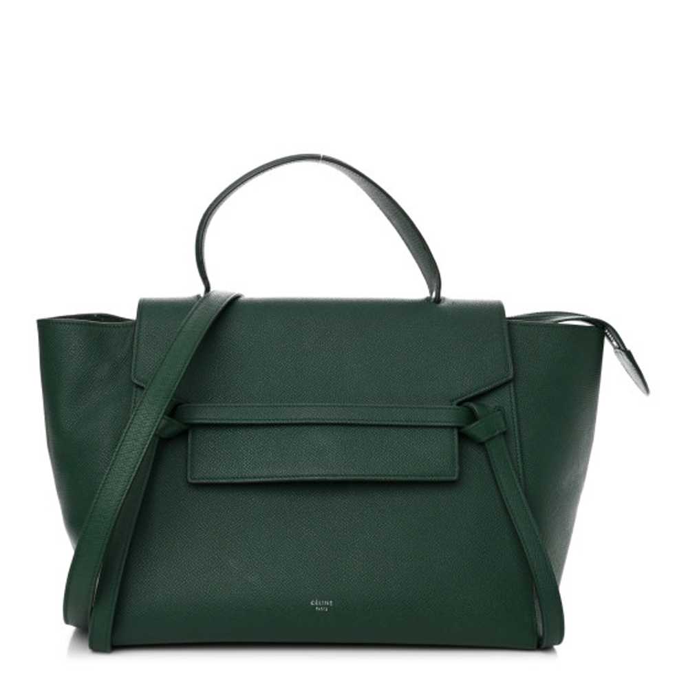 CELINE Grained Calfskin Mini Belt Bag Forest - image 1